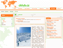 Tablet Screenshot of lyzovani.cklub.cz