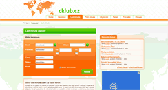Desktop Screenshot of last-minute.cklub.cz