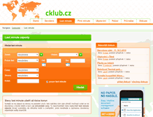 Tablet Screenshot of last-minute.cklub.cz
